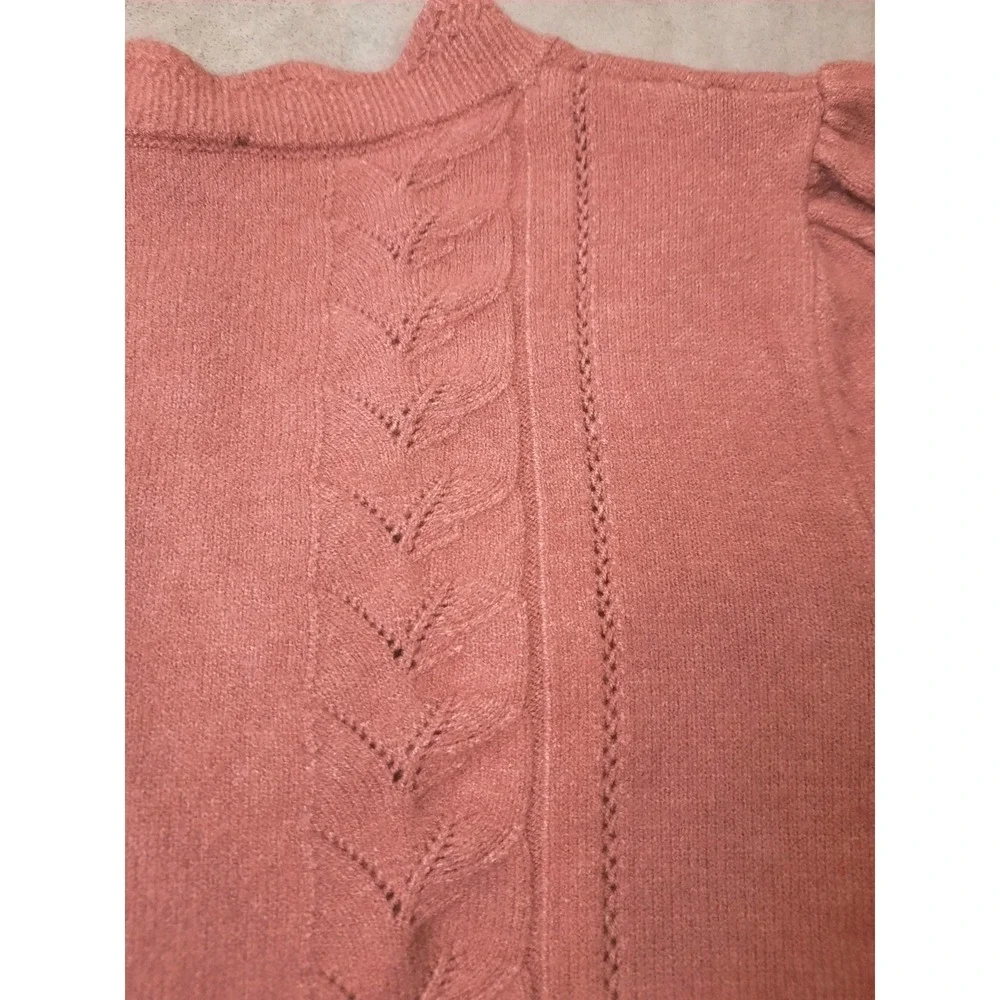 New Adrianna Papell Cardigan Womens Size Large Button Up Cottagecore Girly - Picture 10 of 12